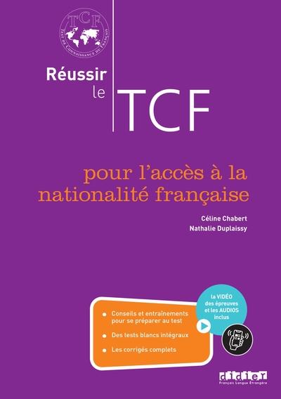 Réussir Le Tcf Pour L'Acces À La Nationalité Française (Anf) - Livre + Didierfle.App