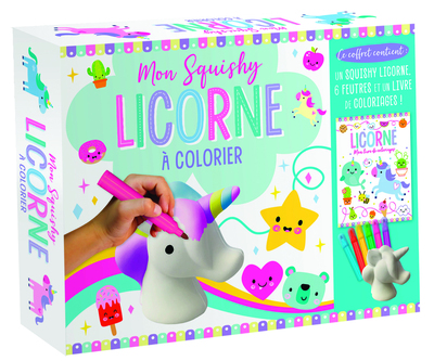 Mon squishy licorne à colorier