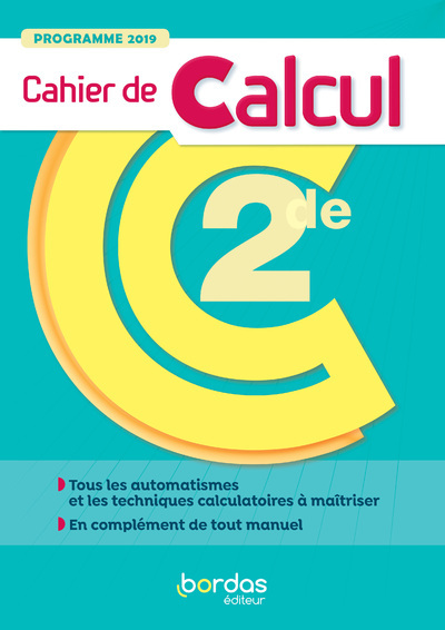 Mathématiques 2de - Cahier de calcul élève 2020