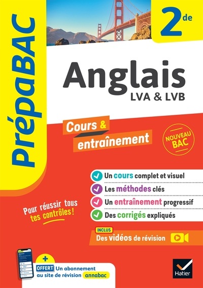 Prépabac - Anglais 2de, Cours, Méthodes & Entraînement (Programme De Seconde)