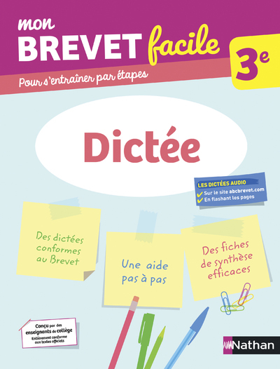 Mon Brevet Facile - Dictée 3e