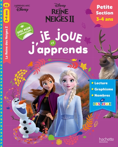 Disney - La Reine des Neiges 2 - Je joue et j'apprends - Petite Section (3-4 ans)