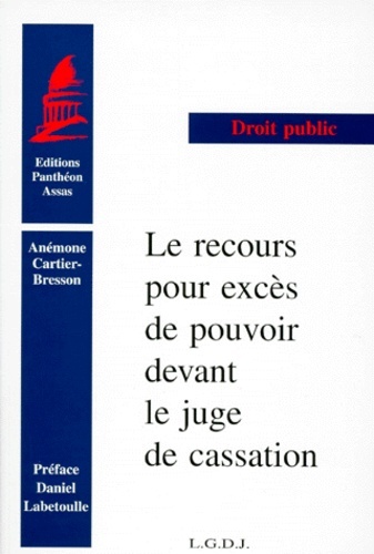 Le recours pour excès de pouvoir devant le juge de cassation