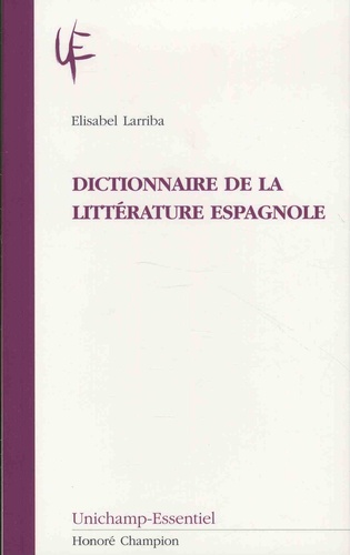 Dictionnaire de la littérature espagnole