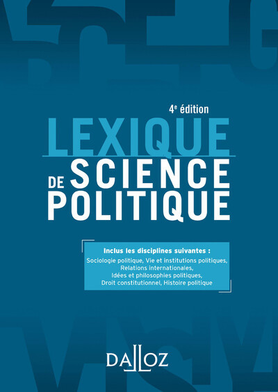 Lexique de science politique - 4e ed.