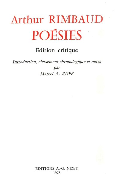 Poésies