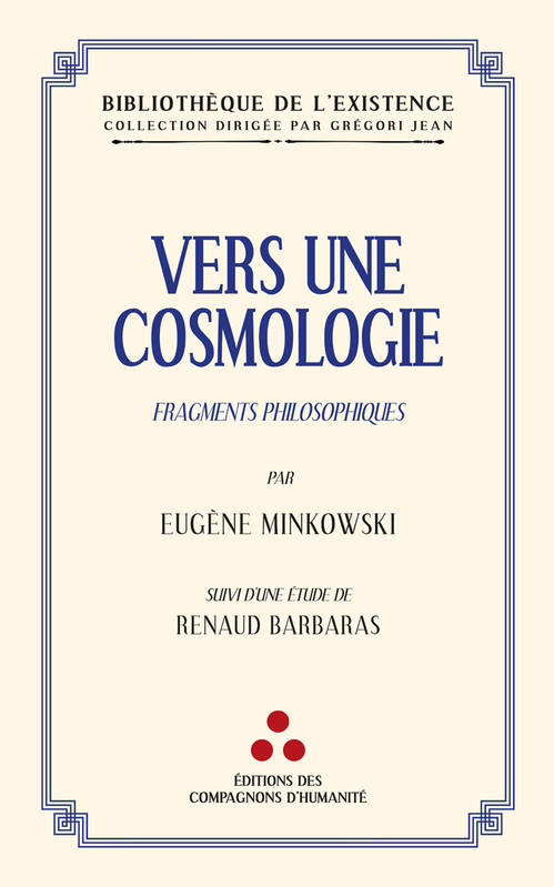 Vers une cosmologie - Eugène Minkowski