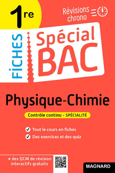 Spécial Bac Fiches Physique-Chimie 1re Bac 2025