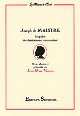 Joseph De Maistre - Jean-Marc Vivenza