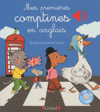 Mes premières comptines en anglais - Livre sonore avec 6 puces - Dès 1 an