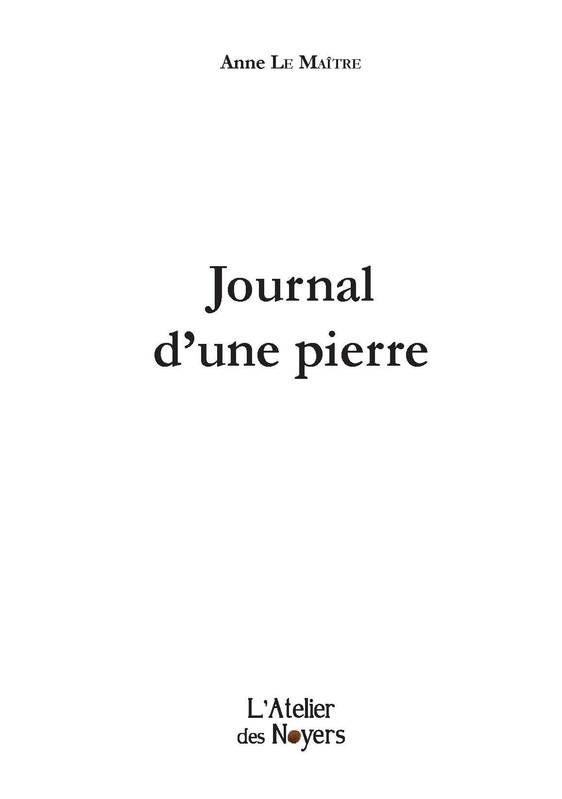 Journal d'une pierre