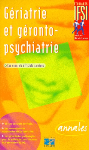 Gériatrie et géronto-psychiatrie