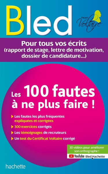 BLED Les 100 fautes que les recruteurs ne veulent plus voir (Certif Voltaire)