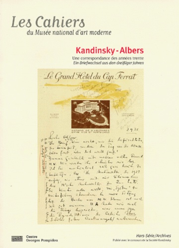 Kandinsky-albers - une correspondance des annees trente/ein briefwechsel aus den