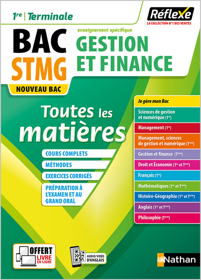 Gestion Et Finance - 1Ère/Term Stmg (Toutes Les Matières - Réflexe N°3) 2020 - Tome 3