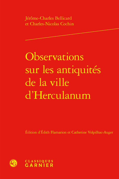 Observations sur les antiquités de la ville d'Herculanum