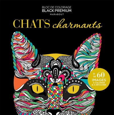 Carnet Black Premium - Chats - Collectif