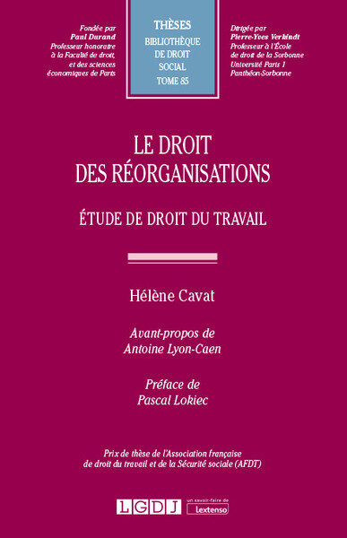 Le droit des réorganisations