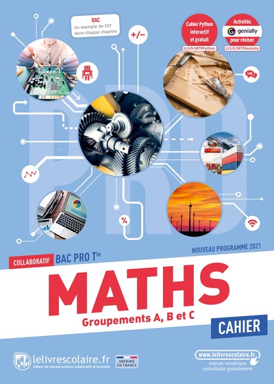 Mathématiques Tle Bac pro, cahier d'activités, édition 2021