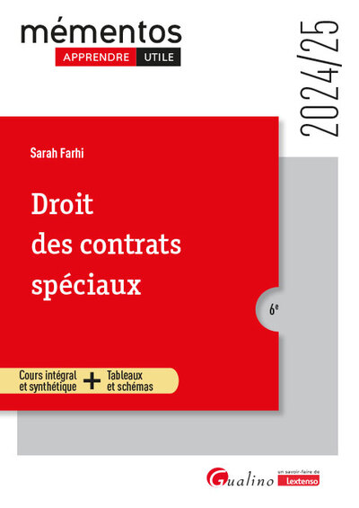 Droit des contrats spéciaux - Sarah Farhi