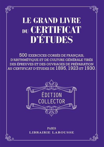 Le Grand livre du Certificat d'études