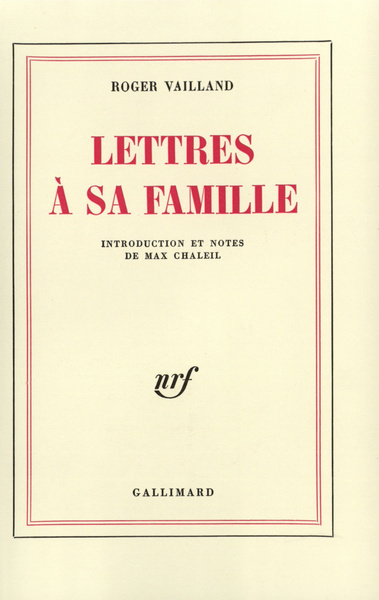 Lettres à sa famille