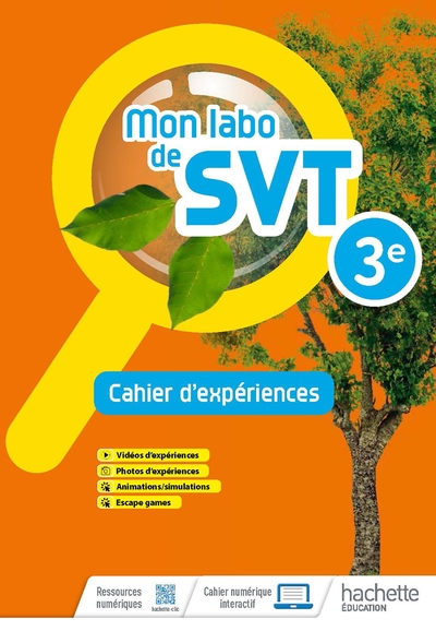 Mon labo de SVT 3e - Cahier d'expériences - Ed. 2022