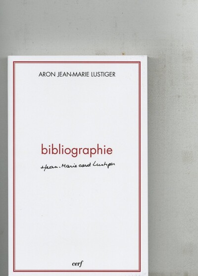 Bibliographie Lustiger