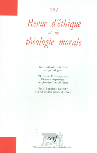 Revue d'éthique et de théologie morale 262 - Reed Hastings