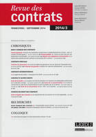 Revue Des Contrats N 3 - 2014