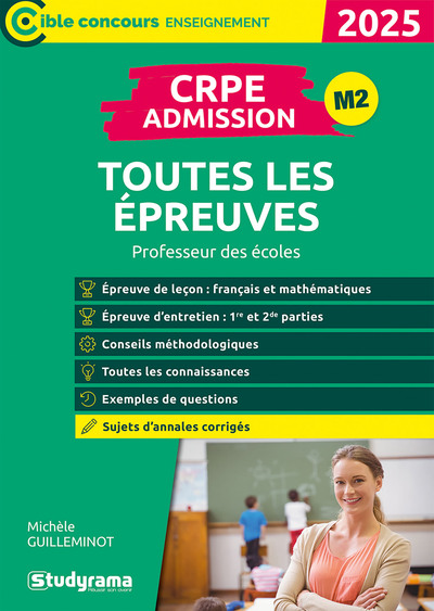 Crpe –Admission – Toutes Les Épreuves, Professeur Des Écoles