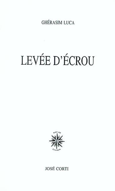 Levée d'écrou