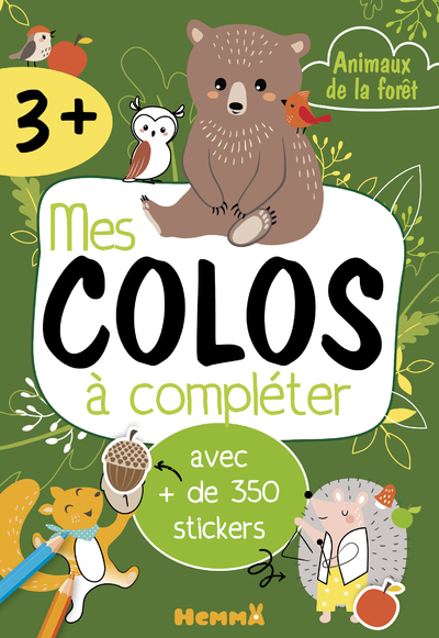 Mes colos à compléter - Animaux de la forêt - avec + de 350 stickers