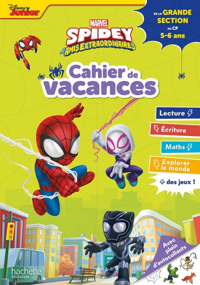 Disney - Marvel - Spidey Et Ses Amis Extraordinaires - De La Gs Au Cp - Cahier De Vacances 2024, De La Grande Section Au Cp