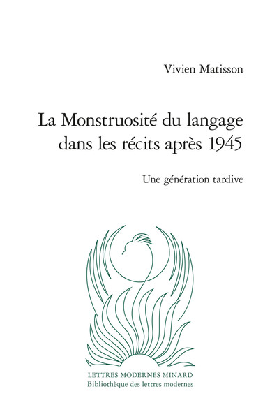 La Monstruosité du langage dans les récits après 1945