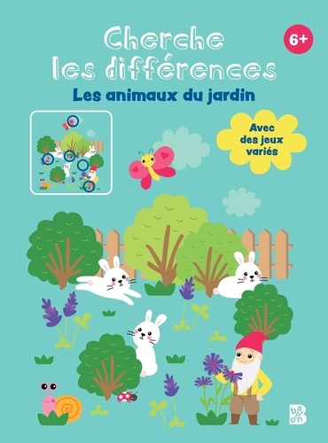 Bloc Cherche les différences Les animaux du jardin