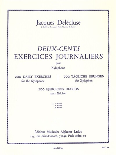 200 Exercices Journaliers, Vol. 1 Xylophone