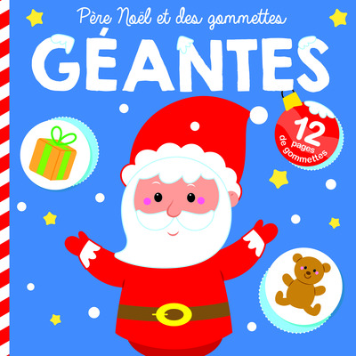 Père Noël Et Des Gommettes Géantes Couverture Bleue - Xxx