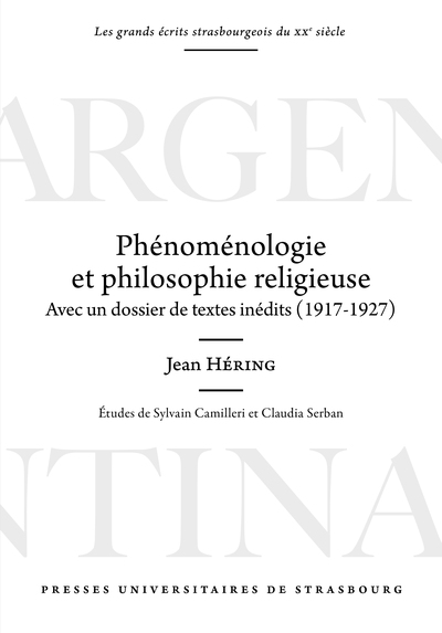 Phénoménologie et philosophie religieuse