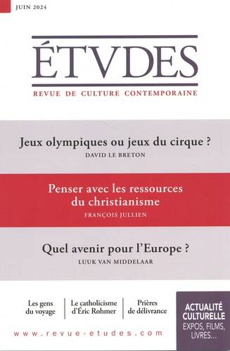 Etudes N° 4316, juin 2024 Volume 4316