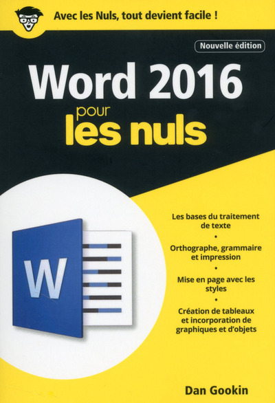 Word 2016 2ed Poche Pour les Nuls - Dan Gookin