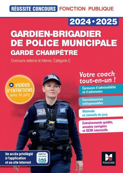 Réussite Concours - Gardien-brigadier de police municipale - Préparation complète 2024-2025 - Nadia Horenfeld