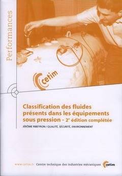 Classification des fluides présents dans les équipements sous pression