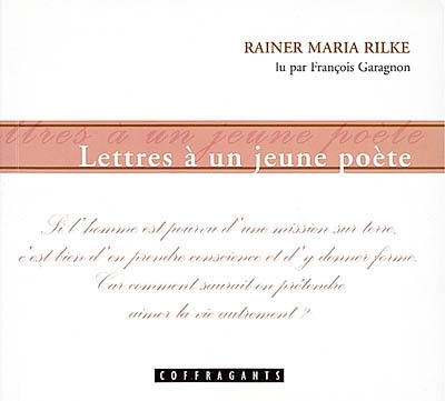 Lettres a un jeune poète + cd - Rilke, Rainer Maria