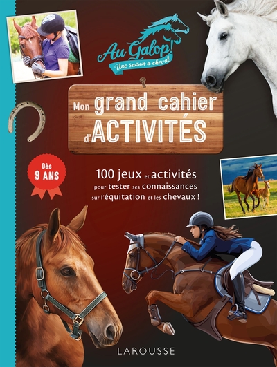 Mon grand cahier d'activités  AU GALOP, spécial Chevaux - Aurore Meyer