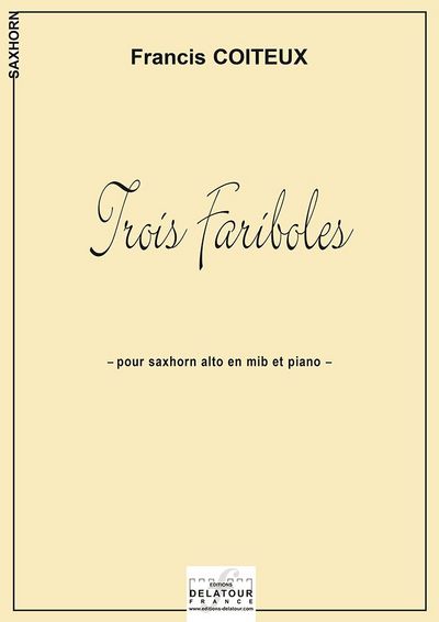 Trois Fariboles Pour Saxhorn Et Piano