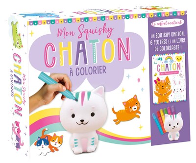 Mon squishy chaton à colorier