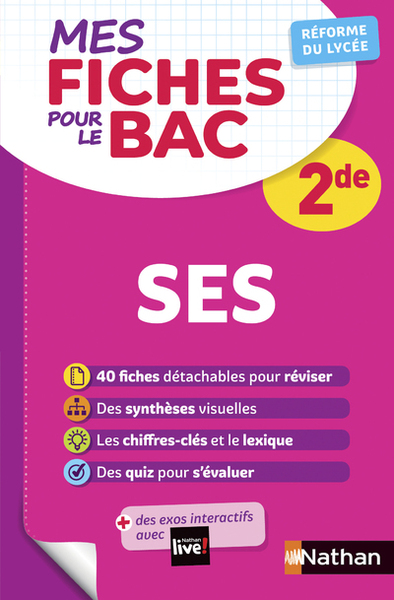 Mes fiches pour le BAC Sciences Economiques et Sociales 2de - Fabien Gennetier