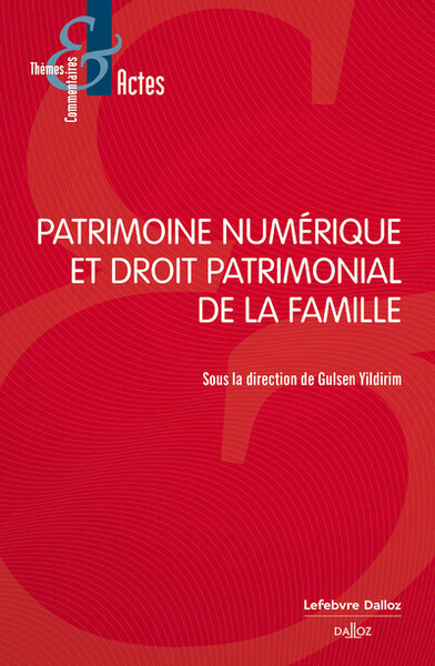 Patrimoine numérique et droit patrimonial de la famille - Yildirim Gulsen