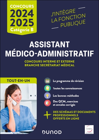 Concours Assistant médico-administratif 2024-2025 - Tout-en-un - Clothilde Poppe